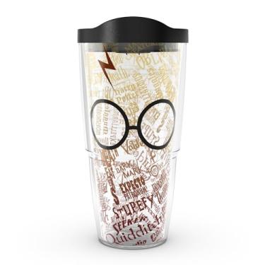 Imagem de Tervis Feito nos EUA Harry Potter de parede dupla - copo com isolamento de copos e cicatrizes mantém as bebidas frias e quentes, 680 g, clássico