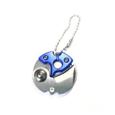 Imagem de Mini Canivete Sobrevivência De Bolso Titanium Dobravel - Minymix, Azul