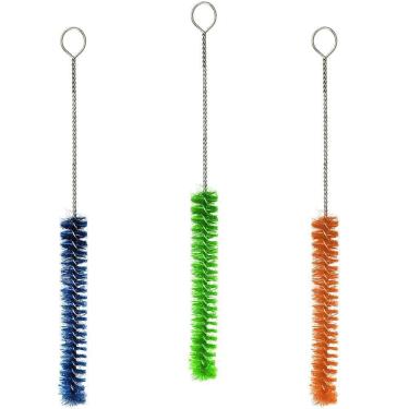 Imagem de 1 Escova Lava Mamadeira / Garrafa De Nylon Cabo Metal 28X2Cm