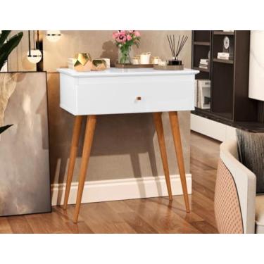 Imagem de Aparador Buffet Cantinho do Café Penteadeira Europa Retrô Com Gaveta (BRANCO)