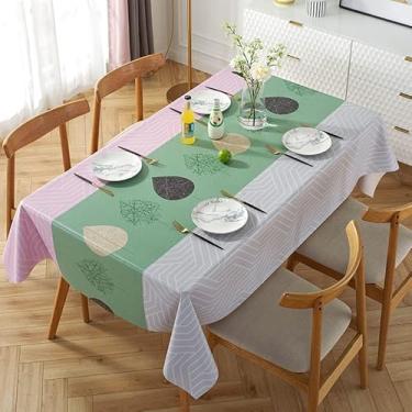 Imagem de Toalha de mesa retangular com estampa nórdica boêmia para decoração de festa à prova d'água, capa de mesa de jantar em tecido Oxford
