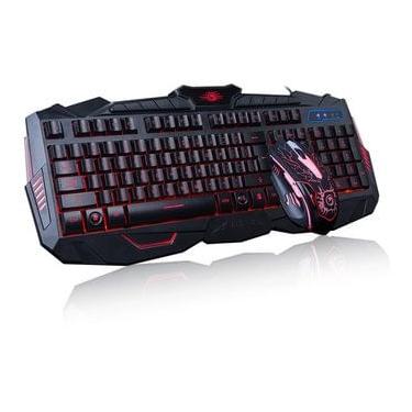Imagem de Iluminado Multimídia Gamer Teclado E Mouse Marvo Km400