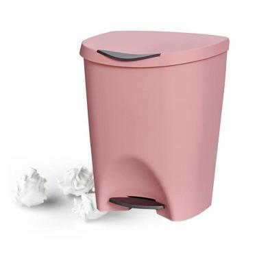 Imagem de Lixeira Escritorio Cozinha Banheiro Com Pedal 7,5L Plast.