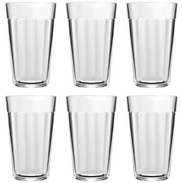 Imagem de Kit 24 Copos Americanos De Vidro Long Drink Lagoão 450ml - Nadir