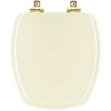 Imagem de Assento Sanitário Soft Close Thema Biscuit Para Vaso Incepa Com Ferragem Dourada