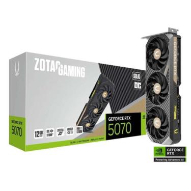 Imagem de Gpu Zotac Gaming Geforce 5070 Solid OC 12GB 192BITS GDDR7 - ZT-B50700J