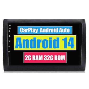 Imagem de RoverOne Central Multimídia para Fiat Stilo 2002-2010 com CarPlay Android Auto Navegação GPS Bluetooth Radio Estéreo WiFi