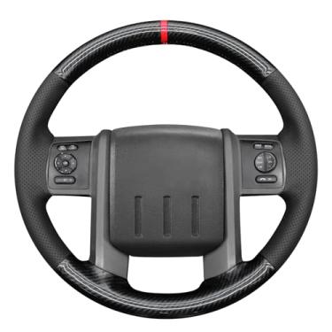 Imagem de MEWANT Capa de volante com costura DIY para Ford F-250 F-350 F450 F550 XL 2008-2016/Expedition 2007-2014 Acessórios de volante para Ford F-250 F-350