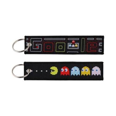 Imagem de Chaveiro com Etiqueta de Filme de Terror - Design de Tecelagem, 23