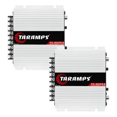 Imagem de Kit 2 Módulo Taramps Ts 400x4 2 Ohms 400w Rms Amplificador Automotivo