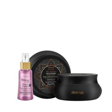 Imagem de Amend Millenar Óleos Indianos Masc 300ml + Millenar Oil Moringa 60ml