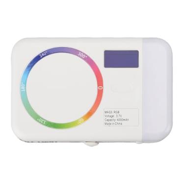 Imagem de Luz de Vídeo RGB, Painel de Luz Portátil de Câmera de Dupla Face de Dupla Face, 2500-9000K, 26 Efeitos de Luz, 4000mAh, para Streaming de Streaming Ao Vivo