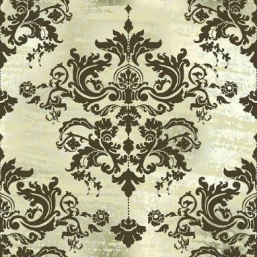 Imagem de VaryPaper Papel de parede vintage damasco de 44 x 190 cm, papel de parede floral vitoriano elegante para quarto, banheiro, removível, autoadesivo, vinil, papel de contato floral, para armários de