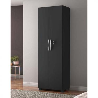 Imagem de Armário Notável Multiuso 2 Portas Com Chave Preto Tx