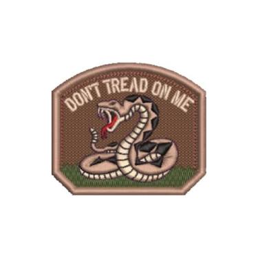 Imagem de M0149-004 Don’t Tread On Me Patch Bordado 7x6cm (D- Arquivo Matriz para bordar.)