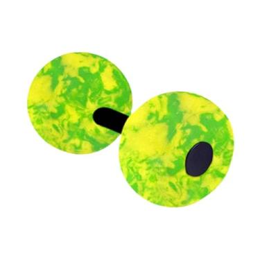 Imagem de Dynwave Halteres para exercícios aquáticos, halteres portáteis, treinamento de natação, piscina profissional, fitness, adultos, equipamento aeróbico aquático, Amarelo E Verde