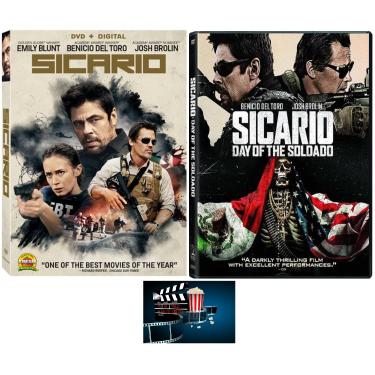 Imagem de Generic Sicario One 1 & Two 2 Day Of The Salado Dvd Double Session Inclui Impressão Brilhante Filme Take Art Card
