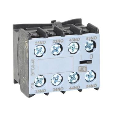 Imagem de Bloco Contato Auxiliar WEG BFC0-40 4NA Frontal 690v 60Hz