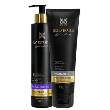 Imagem de Kit Bio Extratus Spécialiste Matizante Shampoo 300ml + Máscara Cinza 2