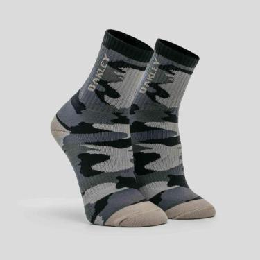 Imagem de Meias Oakley Cano Longo Crew Camuflada, Blackout, 34-38