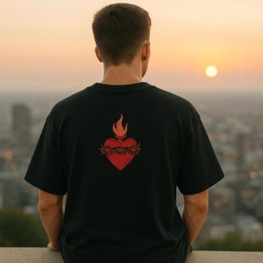 Imagem de Camiseta Streetwear Oversized Masculina cruz - swagon, 2, G