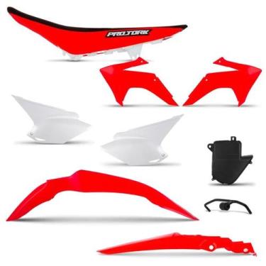 Imagem de Kit Plástico Crf 230 2015 Com Banco - Pro tork, VERMELHO, Único