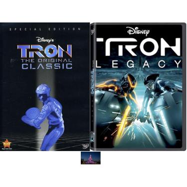 Imagem de Burns Vista Disney Double Feature Tron, O Clássico Original E 2 Dvds Legacy, Com Cartão De Arte Do Magic Kingdom