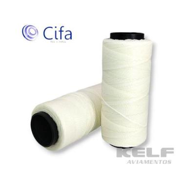 Imagem de Linha Encerada Cifa - Rolo Com 100g Cor Branco 0001