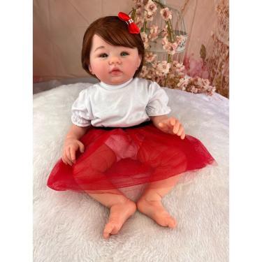 Imagem de Bebê Reborn Menina Silicone Pode Molhar 