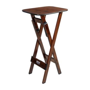 Imagem de Mesa Bistrô 54x44cm Dobrável Madeira Bares Restaurantes Imbuia / Liso