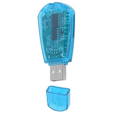 Imagem de Leitor de cartão SIM USB Multi Funcional Mobile Phone Book SMS Backup Editor com CD para PC Computador QQ ICQ MSM Usuários Azul 6x3x0,8 cm