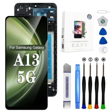 Imagem de EFAITHFIX Tela de substituição para Samsung Galaxy A13 5G com moldura de tela LCD digitalizador de 6,5 polegadas para Samsung A13 A136U S136DL A136A A136W Kit de substituição de tela sensível ao toque