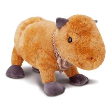 Imagem de Capivara Porco de Pelúcia Menino Grande Caramelo com Lenço 44cm - Cortex - Pelucias HAS Brasil