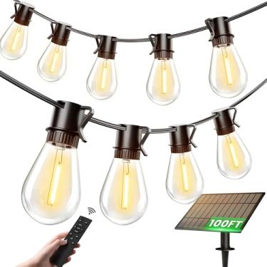 Imagem de Torkase Cordão de luzes LED para ambientes externos de 25 + 2 lâmpadas S14 à prova de estilhaçamento, luzes de pátio à prova d'água de grau comercial para deck de quintal de café