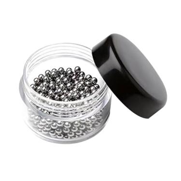 Imagem de Baoblaze Contas de limpeza para decantadores, kit de limpeza de vidros, acessórios para bar, bolas de de aço inoxidável para jarras, garrafas de água, potes de, 3 Milímetros