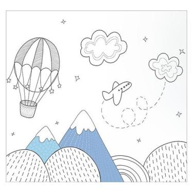 Imagem de Papel de Parede Adesivo Infantil Montanhas Quarto Bebe - 749pcp - Allo
