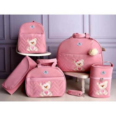 Imagem de Kit Bolsa de Maternidade Ursinho Príncipe e Ursinha Princesa Menino e 