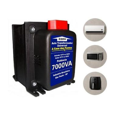 Imagem de Auto Transformador 7000 Va 110 para 220v ou 220v para 110v Tomada - Ca
