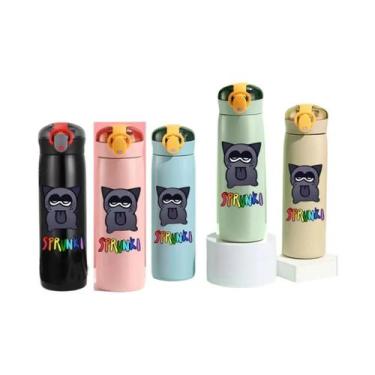 Imagem de Garrafa De Água Esportiva Isolada Sprunki De Grande Capacidade 460ML D