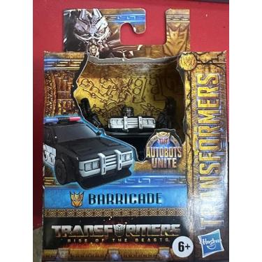 Imagem de Transformers Rise of The Beasts Barricade Action Figure, 3 inch, Police Car to Robot, Black