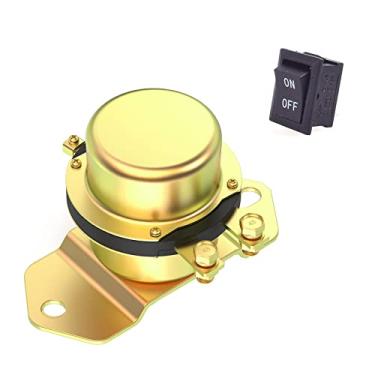 Imagem de EKYLIN Interruptor De Desconexão Eletromagnética Para Bateria Carro, Veículo, Barco A Motor, 12 V, Alimentação Eletromecânico Dc + Controle Painel Com Um Botão, Sistema Desligamento Automático, Liga