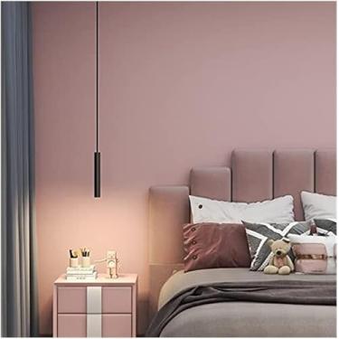Imagem de Lustre Moderno Cilíndrico Longo Tubo Lustre Moderno Minimalista Pequeno Pingente Luz Nórdica Mini Ajustável Teto Suspensão Luminária Para Quarto Sala De Estar De Cabeceira, Warm Light -3000k, Single