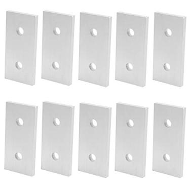 Imagem de Zerodis 10 PCs Junção do Suporte Placa Placas de Moldura de Alumínio de Cinta de Canto de Fixação de Canto para Madeira de Mobiliário de Moldura de Cama 10 PCs Juntando a Cinta Plana (4040)