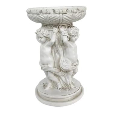 Imagem de Ｂｅｓｇａ Vaso de flores de anjo, vaso de plantas, artesanato criativo exclusivo de resina, estátua de pilar romano, plantador de jardim para, pátio,