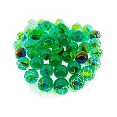 Imagem de Kit Bolinhas de Gude Clássica Decorativas 16mm - Aliança, 100 Unidades