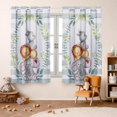 Imagem de Cortina Infantil Estampada, 2,00x1,50m, Poliéster, para Quarto de Menina ou Menino, Decorativa (RINO BABY)