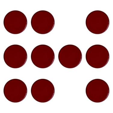 Imagem de oshhni 10x Ponteiras de taco de sinuca, acessório profissional de bilhar, 1,1 cm, almofadas de virola para clube, bar, competição, lazer, sala de jogos, Clarete