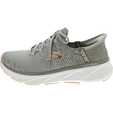 Imagem de Skechers Tênis feminino Hands Free Slip-ins Edgeride, Gror=cinza/laranja, 38