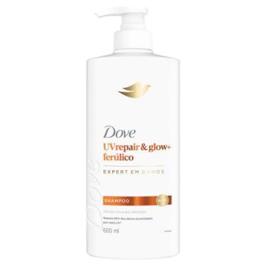 Imagem de Shampoo Dove UV Repair e Glow Ferúlico Expert em Danos 600ml