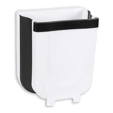 Imagem de Lixeira Extensível Retrátil Dobrável Pendurar Porta Gaveta